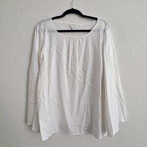 J.Jill :: Christian Siriano For J. Jill Classic White Long Sleeve Top